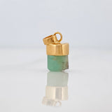 Dije Morralla Esmeralda 0.4g / 1/2 in Oro Amarillo 18K