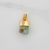 Dije Morralla Esmeralda 0.4g / 1/2 in Oro Amarillo 18K