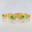 Pulso Imperial Esmeraldas 2.7qts 18.95g / 8 1/4 in / 10.32mm Oro Amarillo 18K