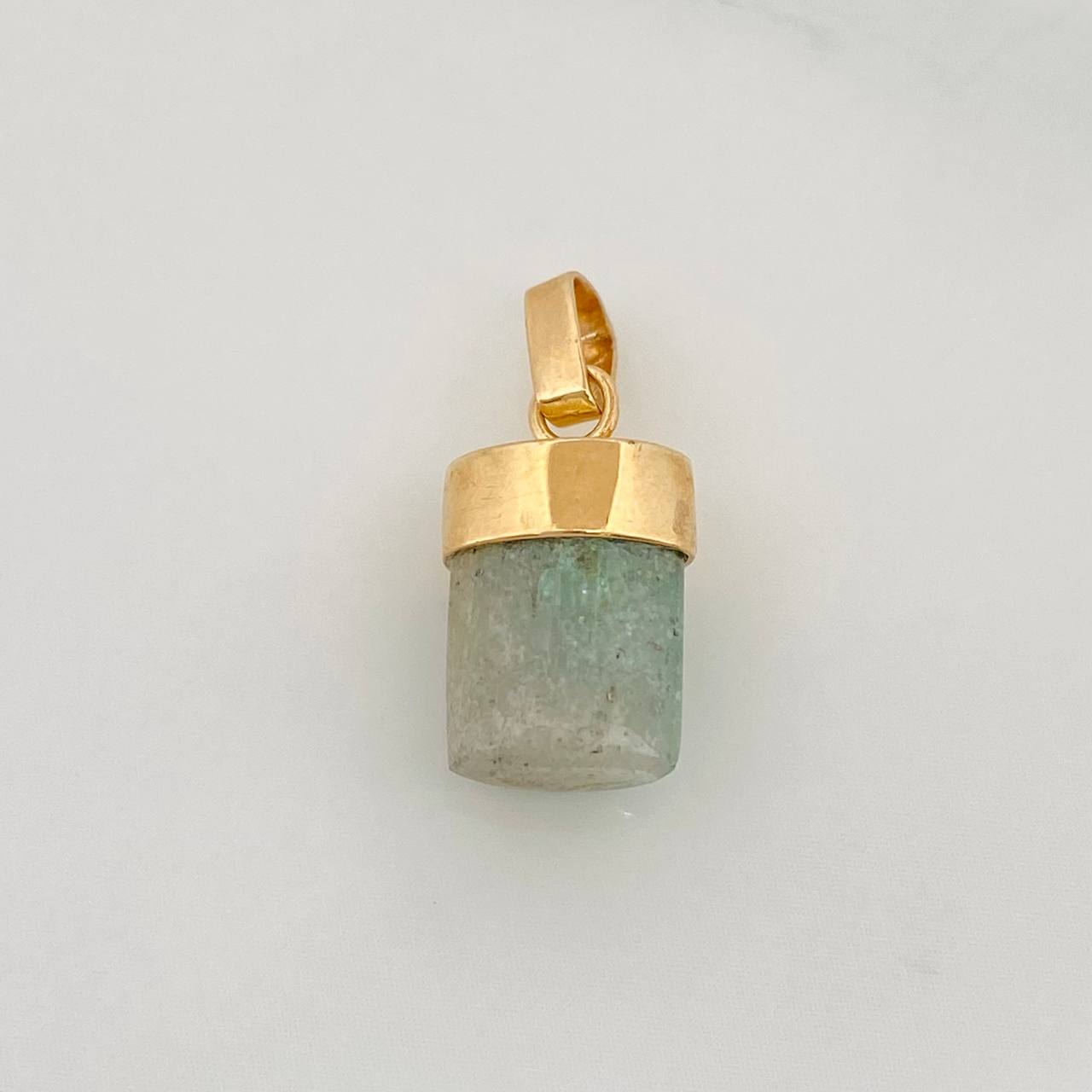 Dije Morralla Esmeralda 0.8g / 3/4 in Oro Amarillo 18K