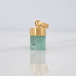 Dije Morralla Esmeralda 0.8g / 1/2 in Oro Amarillo 18K