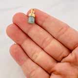 Dije Morralla Esmeralda 0.8g / 1/2 in Oro Amarillo 18K