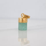 Dije Morralla Esmeralda 0.8g / 1/2 in Oro Amarillo 18K