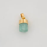 Dije Morralla Esmeralda 0.8g / 1/2 in Oro Amarillo 18K