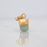 Dije Morralla Esmeralda 0.4g / 1/2 in Oro Amarillo 18K