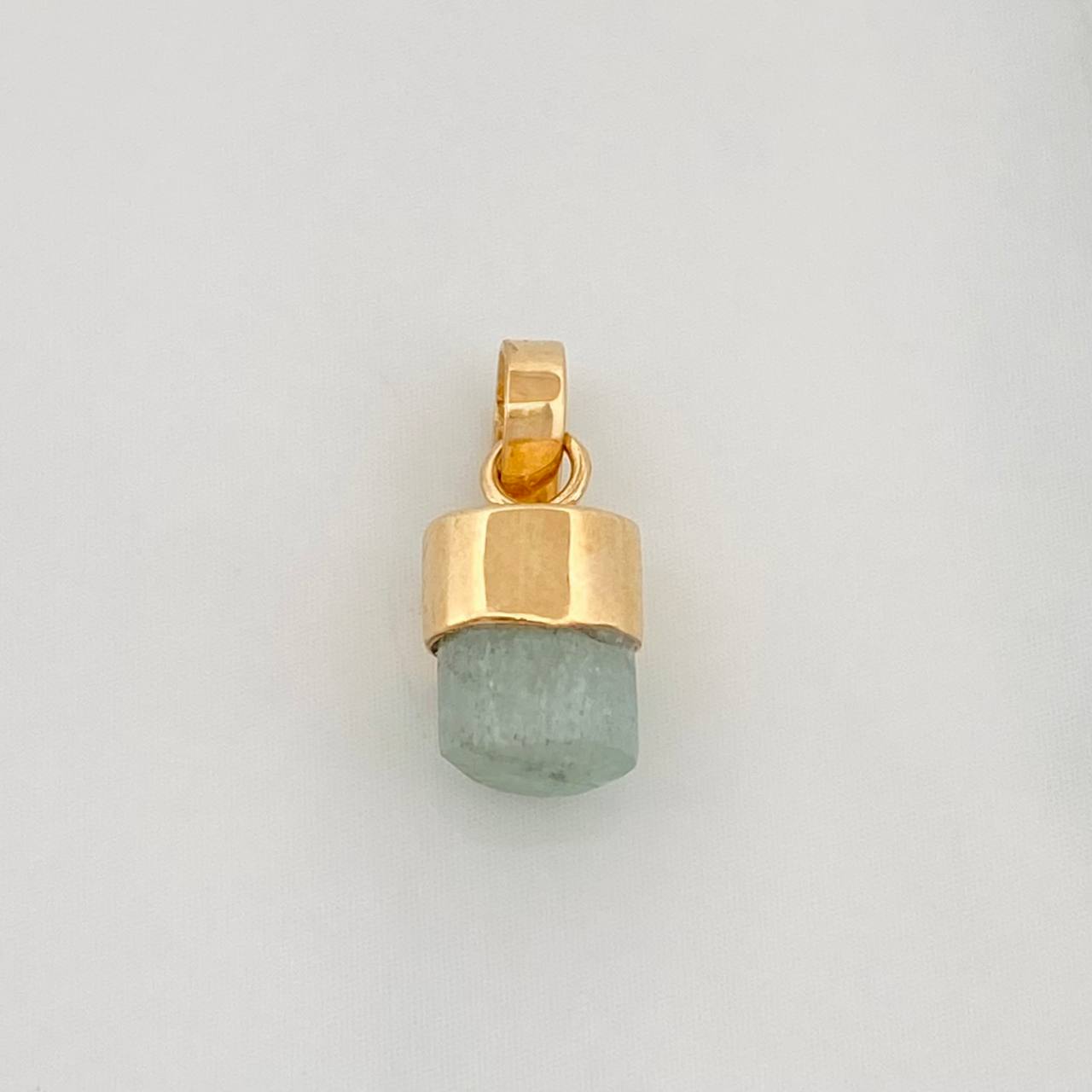 Dije Morralla Esmeralda 0.4g / 1/2 in Oro Amarillo 18K