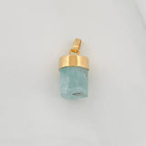 Rough Emerald Pendant 0.8g / 3/4 in 18K Yellow Gold