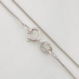 Set Cadena Veneciana + Dije Gota Esmeralda 9pts / 1.55g / 18 in Oro Blanco 18K