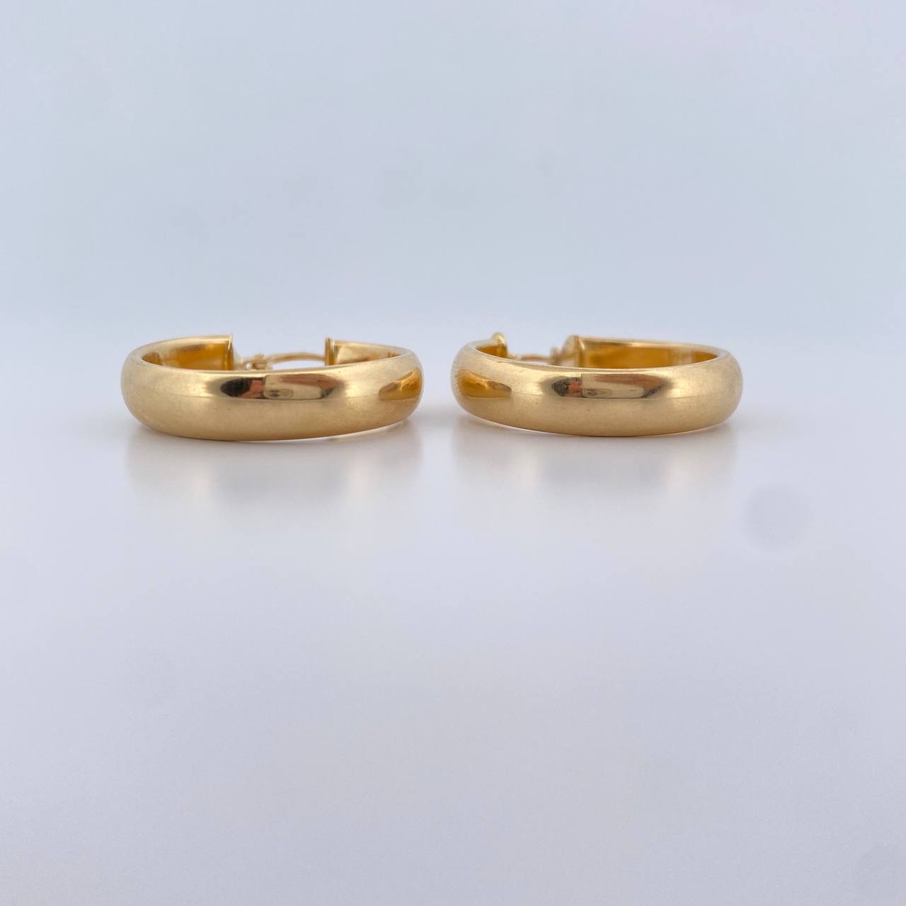 Hoop Earrings Nati 4.55gr / 2.8cm / 18K Yellow Gold $