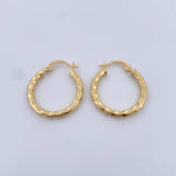 Hoop Earrings Sandra 2.25gr / 2.5cm / 18K Yellow Gold $