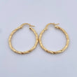 Candongas Sami 1.55gr / 2.8cm / Punteadas Oro Amarillo 18K $