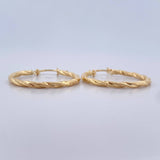 Candongas Sami 1.55gr / 2.8cm / Punteadas Oro Amarillo 18K $