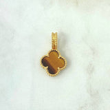 Pendant Trébol VCyA 3.2gr / 2.5cm / Brown Spotted Quartz 18K Yellow Gold
