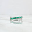 Partial Infinity Churumbela Ring 2.7gr / Size 6 1/2 / Emeralds 46Pts 18K White Gold (Jewel) ©