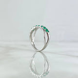 Partial Infinity Churumbela Ring 2.7gr / Size 6 1/2 / Emeralds 46Pts 18K White Gold (Jewel) ©