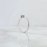 Trio Ring 1.1gr / T6 1/2 / Emeralds 11Pts 18K White Gold (Jewel) ©