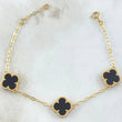 Classic Link Bracelet Clover 5.5gr / 6.9in-7.5in / 18K Gold +0$