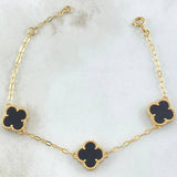 Bracelet Clover 6.5gr / 7.1in-7.5in / Special Pearl 18K Gold