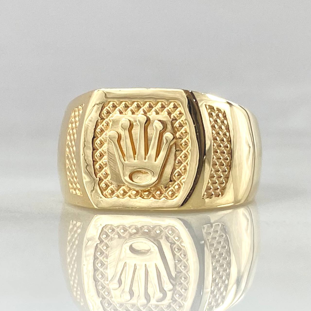 Anillo Sello Corona 3.05gr / T6 / Oro 18K
