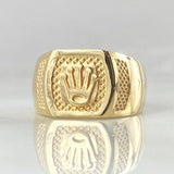 Anillo Sello Corona 3.05gr / T6 / Oro 18K