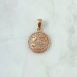 Pendant Emoji Hearts 2.65gr / 2.6cm / White Zircons 18K Rose Gold