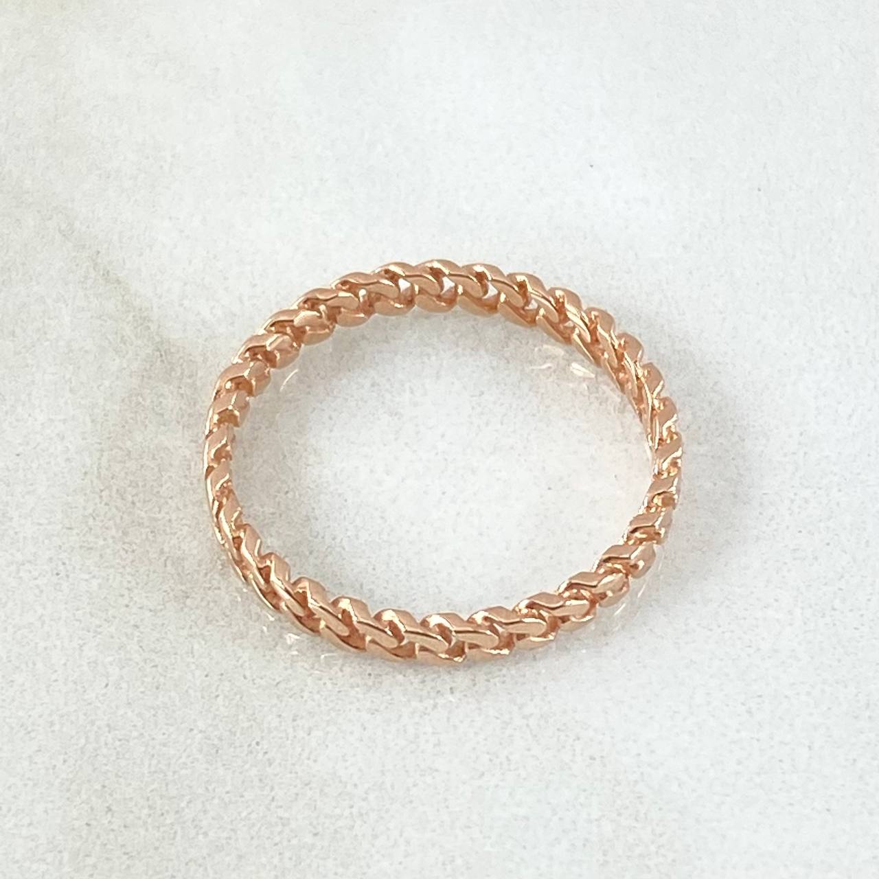 Cuban Ring 1.7gr / Size 7 3/4 / 18K Gold -