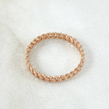Cuban Ring 1.7gr / Size 7 3/4 / 18K Gold -