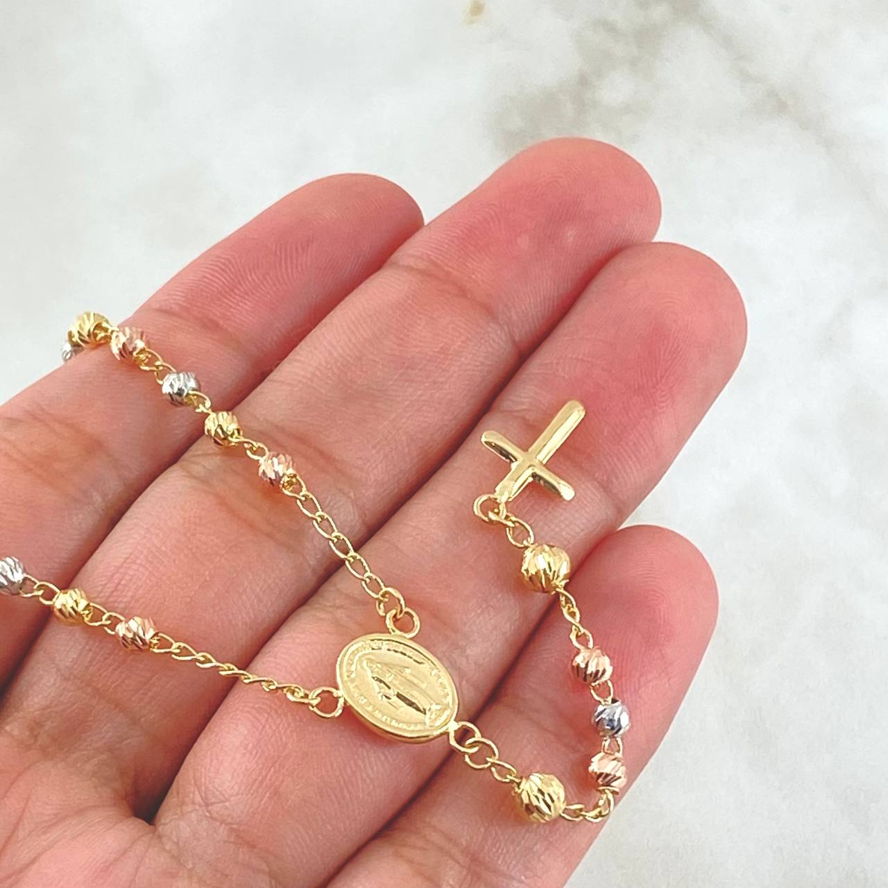 Miraculous Virgin Rosary 8.55gr / 60cm / 18K Gold