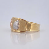 Apple Ring 1.8g / T8 1/2 Three Golds 18K