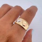 Dolphin Ring 1.65gr / Size 6 1/2 / 18K Gold &