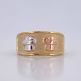 Mushroom Ring 1.7gr / Size 8 3/4 / 18K Gold &
