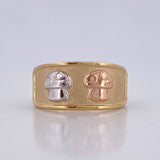 Mushroom Ring 1.65g / Size 6 1/4 Three Golds 18K