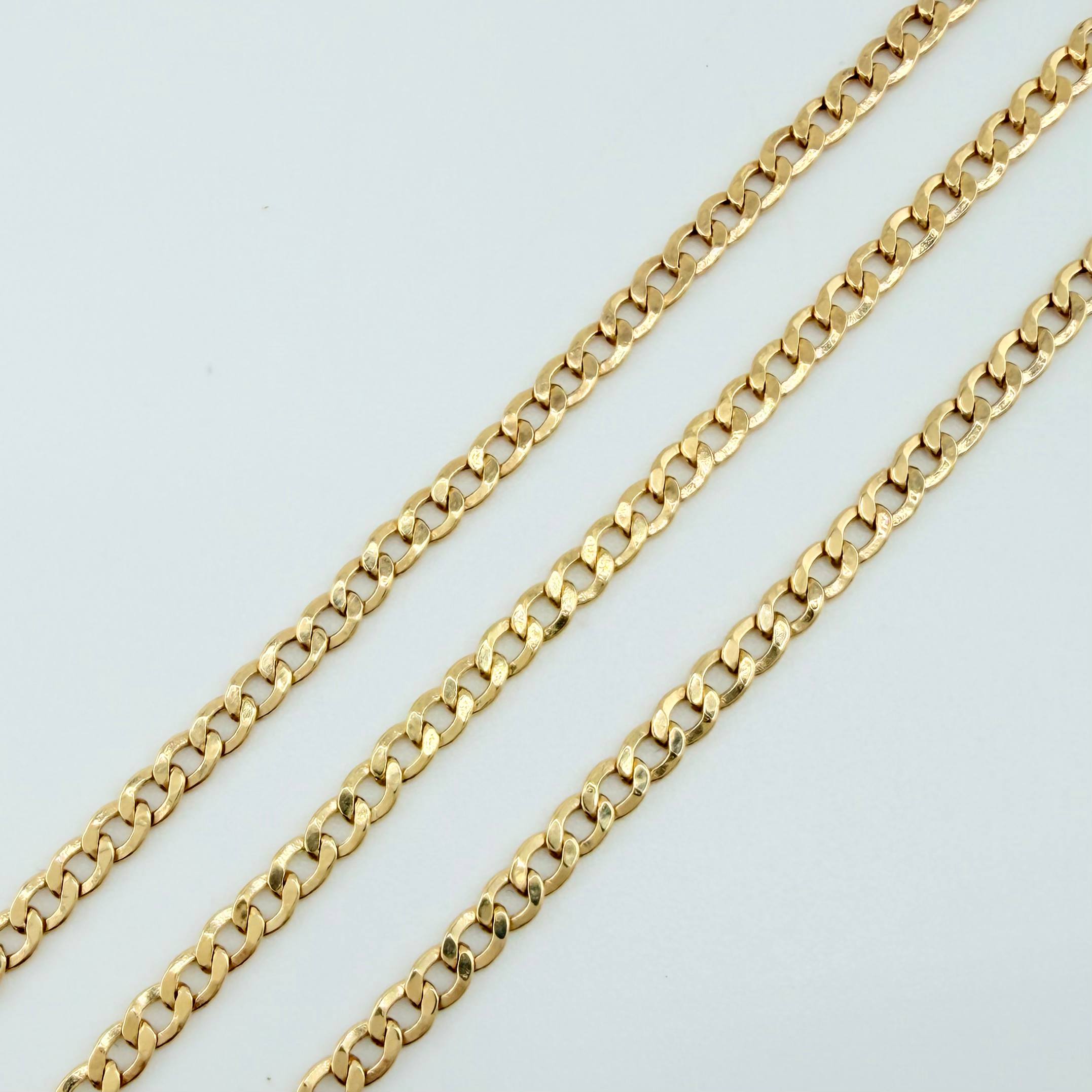 Cadena Cubana 3.05gr / 19 3/4 in / 2.4mm Oro Amarillo +1 18K ©