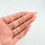 Cadena Cubana 2.3gr / 19 3/4 in / 1.7mm Oro Amarillo +1 18K ©