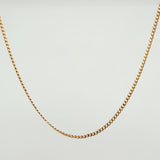Cadena Cubana 2.2gr / 19 3/4 in / 1.7mm Oro Amarillo +1 18K