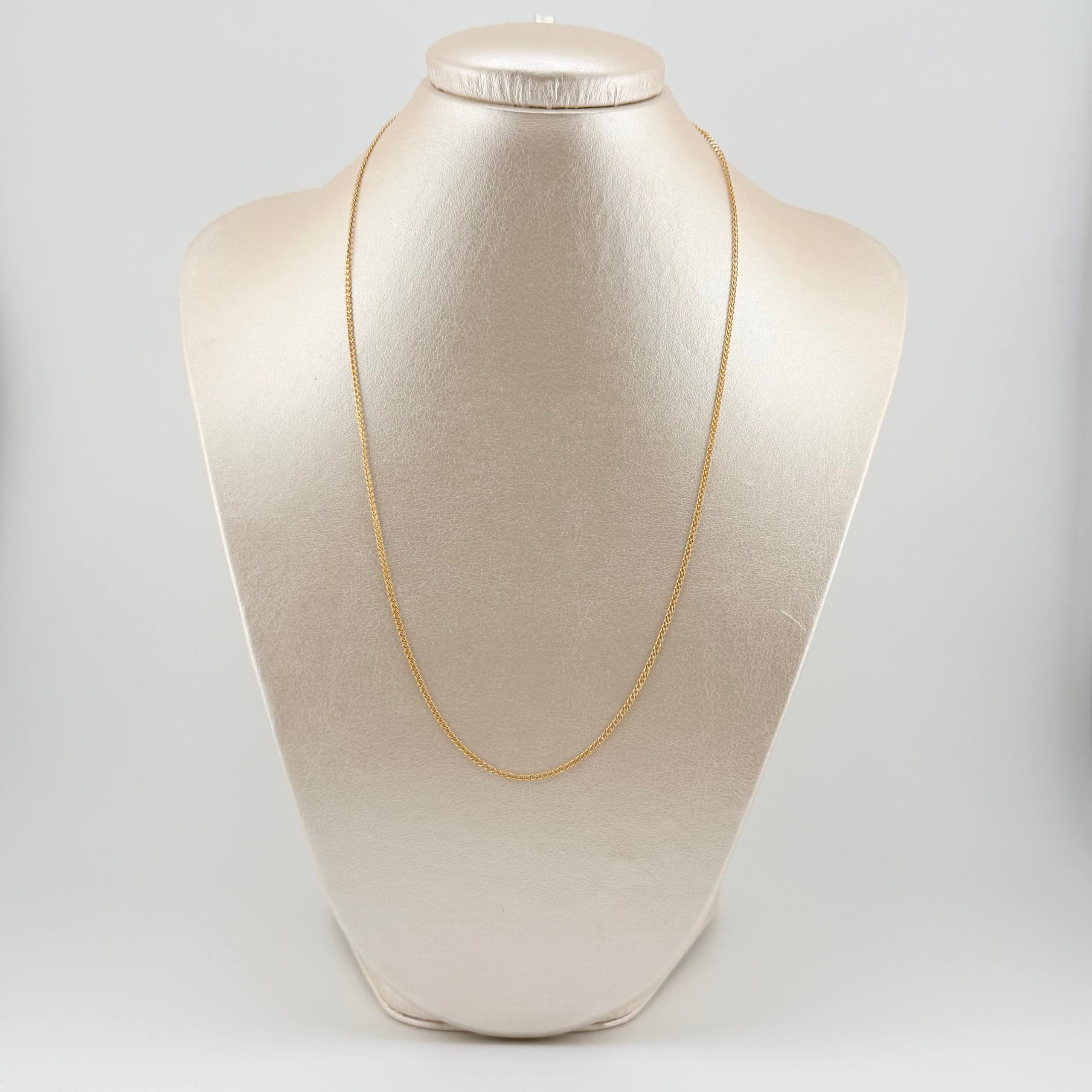 Cadena Cubana 2.25gr / 19 3/4 in / 1.7mm Oro Amarillo +1 18K