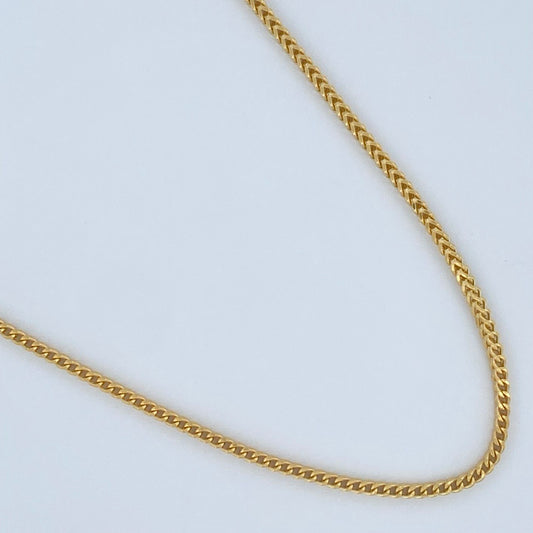 Cadena Franco 7.75gr / 21 3/4 in / Oro Amarillo +3 18K $