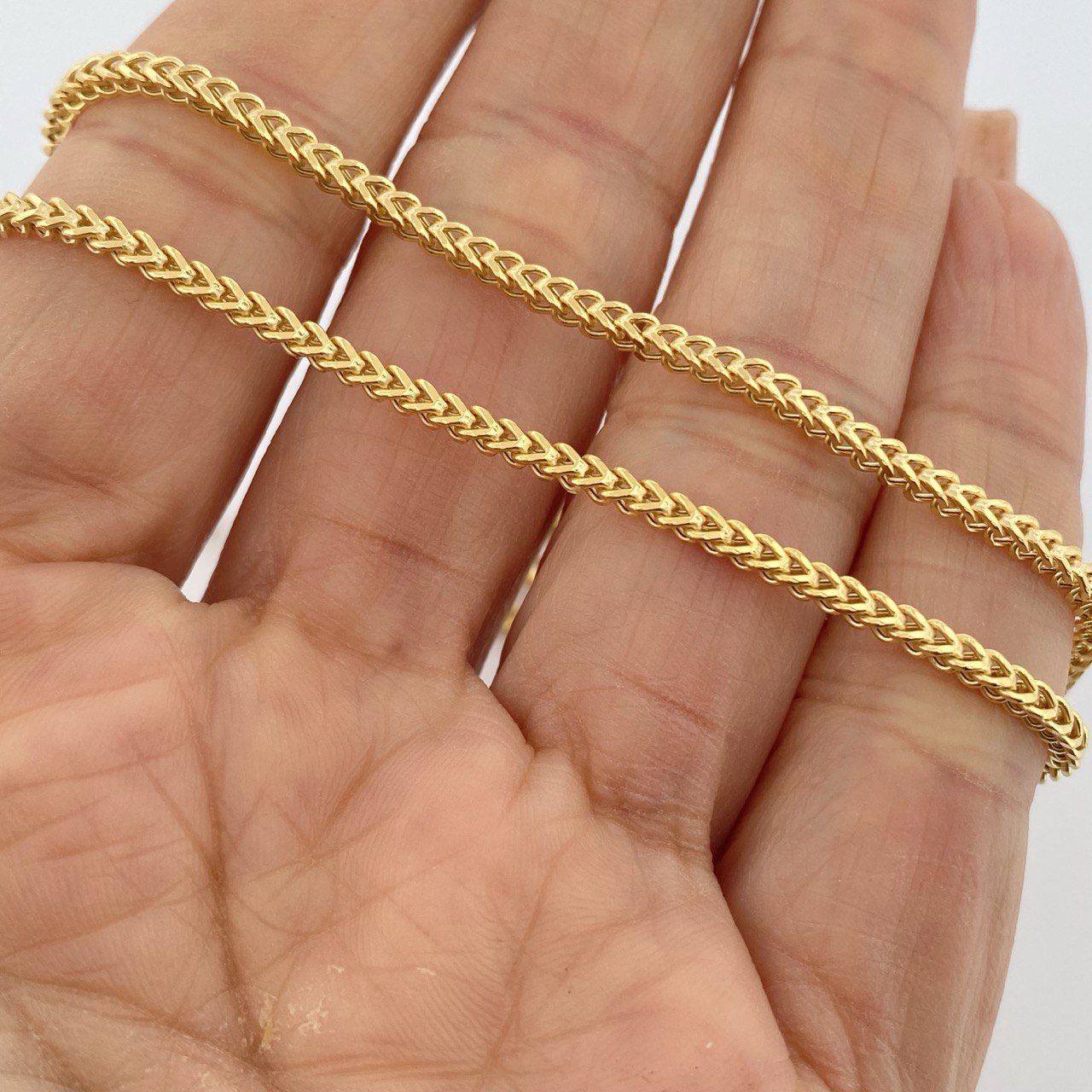 Cadena Franco 7.75gr / 21 3/4 in / Oro Amarillo +3 18K $