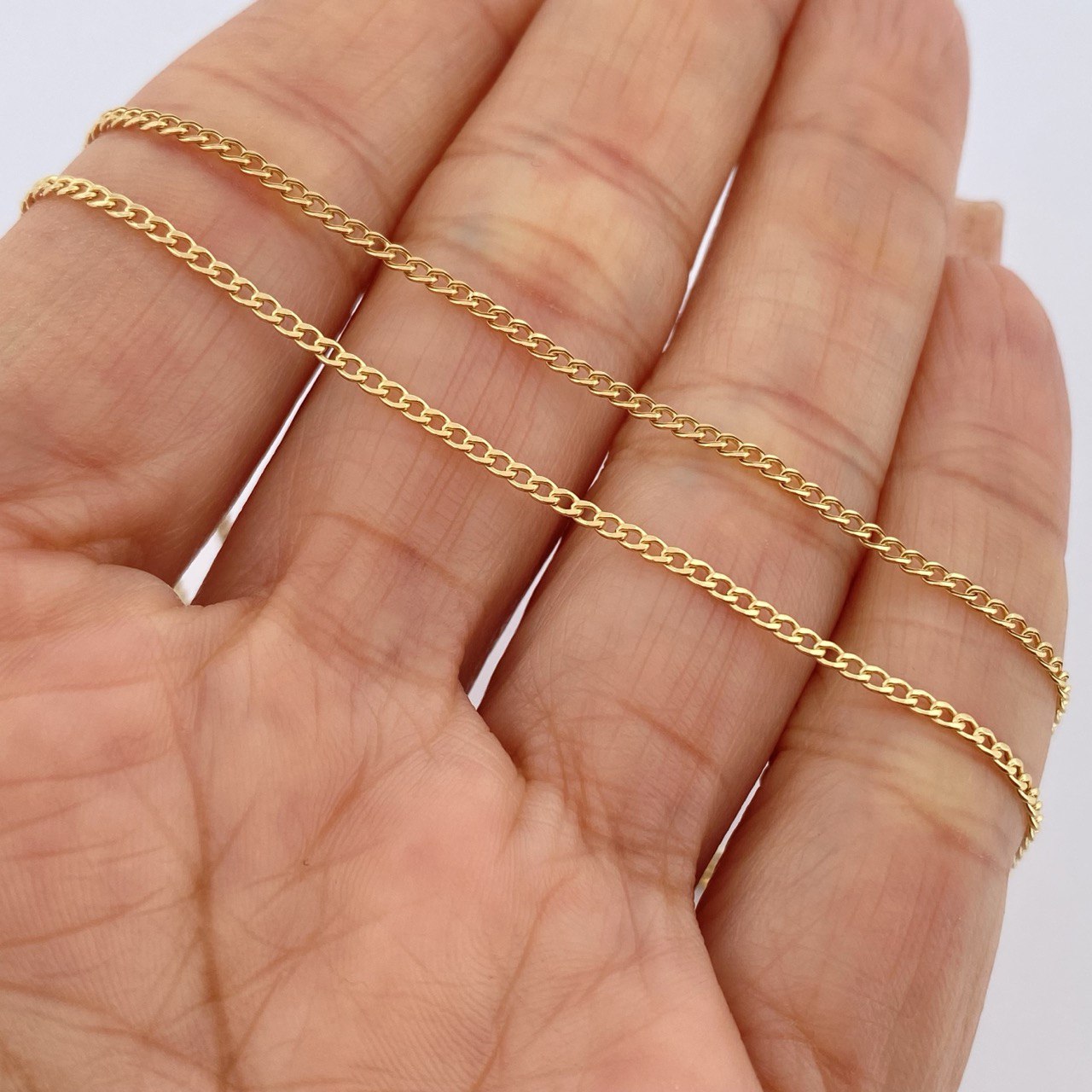 Cadena Cubana 1.05gr / 15 3/4 in / Oro Amarillo +1 18K $