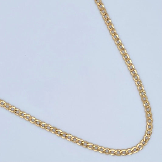 Cadena Cubana 5.25gr / 25 3/4 in / Oro Amarillo +1 18K $