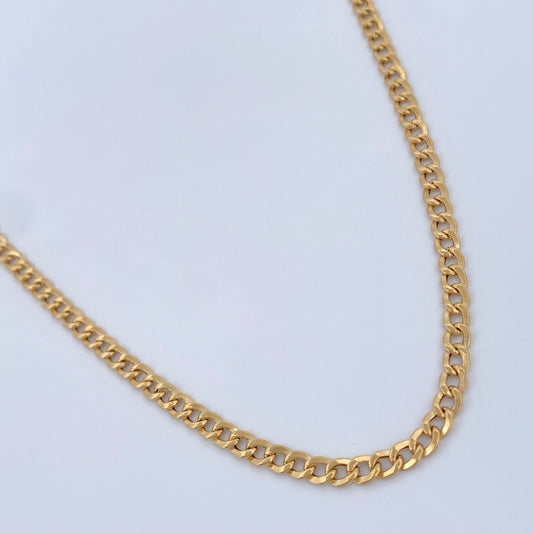 Cadena Cubana 5.4gr / 25 3/4 in / Oro Amarillo +1 18K $