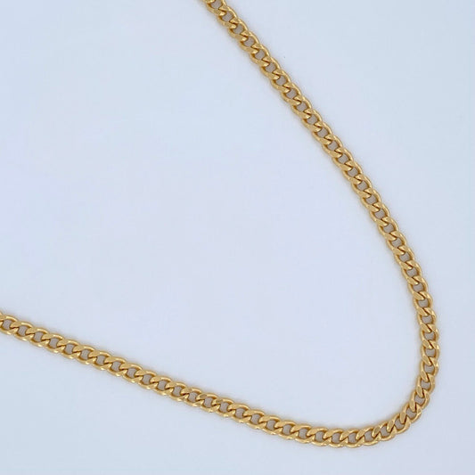 Cadena Cubana 12.45gr / 25 1/2 in / Oro Amarillo +1 18K $