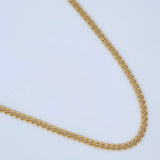 Cadena Cubana 12.45gr / 25 1/2 in / Oro Amarillo +1 18K $