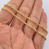 Cadena Lazo G 5.7gr / 24 1/4 in / Oro Amarillo +3 18K $