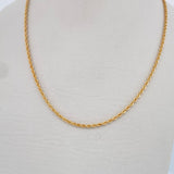 Rope Chain 1.5gr / 17 3/4 in / 18K Gold +3 $