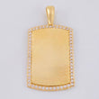 Dije Placa Rectangular Ovalada 4.85 g / 1 1/2 in Oro Amarillo 18K