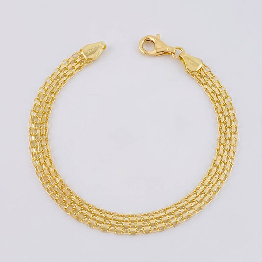 Pulso Chino 7.95 g / 7 1/4 in / 6.2 mm Oro Amarillo 18K