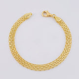 Pulso Chino 8.05 g / 7 1/4 in / 6.3 mm Oro Amarillo 18K