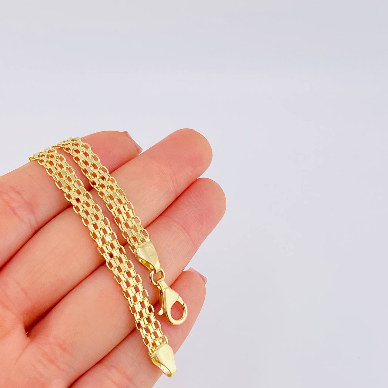 Pulso Chino 8.05 g / 7 1/4 in / 6.3 mm Oro Amarillo 18K