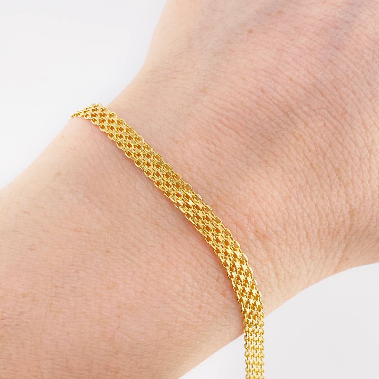 Pulso Chino 5.4 g / 7 1/4 in / 4.65 mm Oro Amarillo 18K